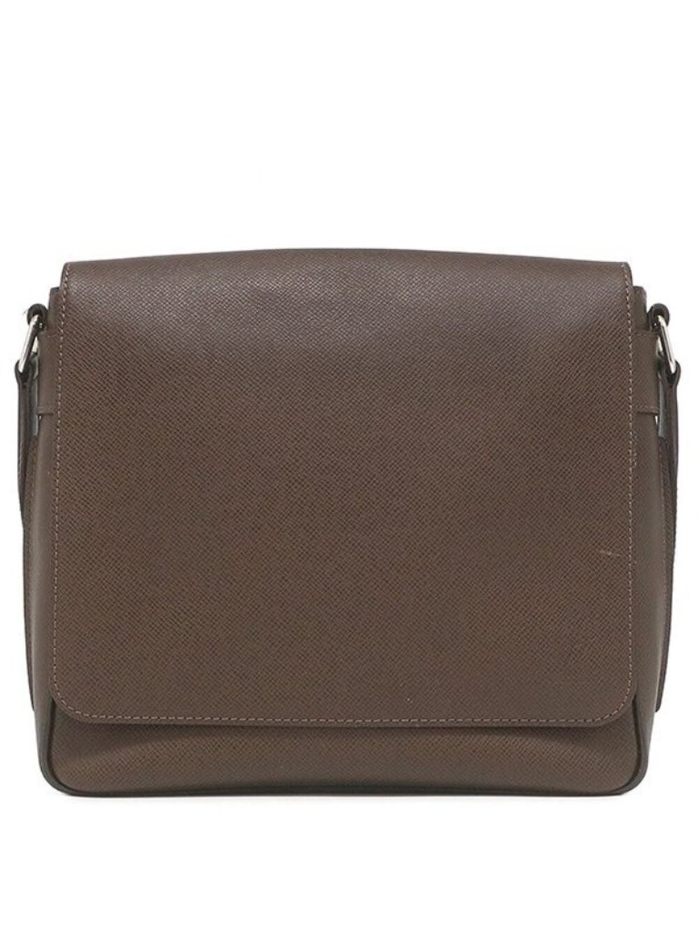 Louis Vuitton Shoulder Bag Roman PM Taiga Grizzly Silver